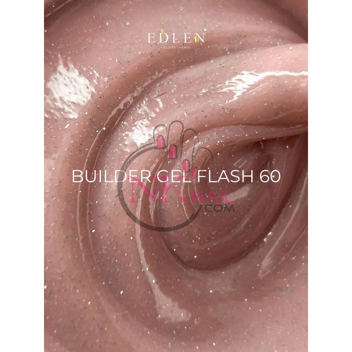 Гель Builder Gel Flash Edlen №60 30 мл світловідбиваючий